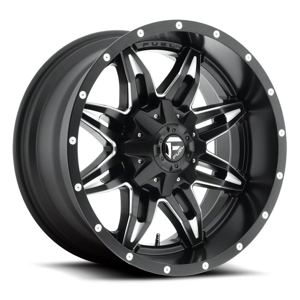 Fuel Wheels Lethal Satin Black Milled 8-Lug Wheel; 20x10; -24mm Offset (17-22 F-250 Super Duty)