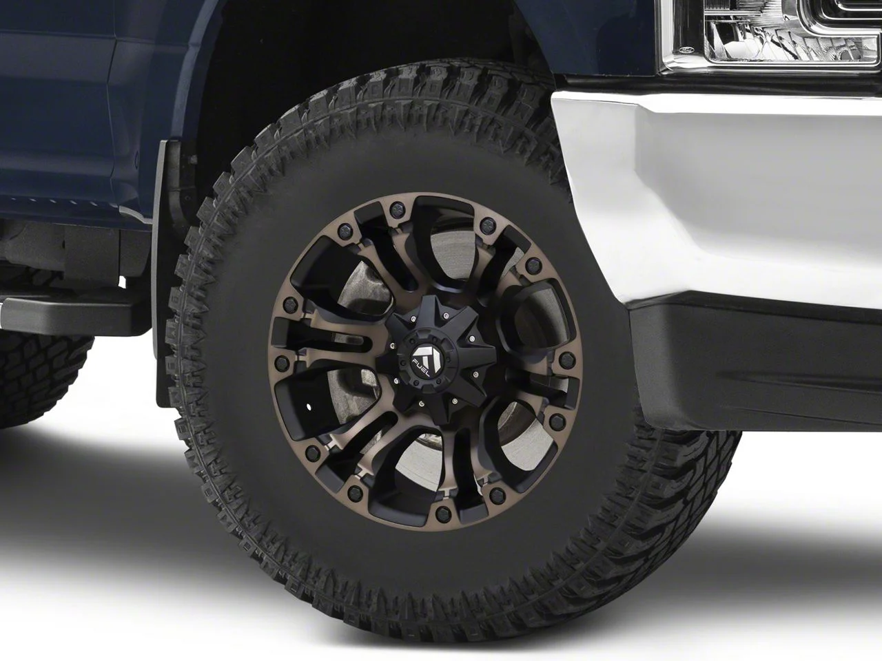 Fuel Wheels Vapor Matte Black Double Dark Tint 8-Lug Wheel; 18x9; 1mm Offset (17-22 F-250 Super Duty)