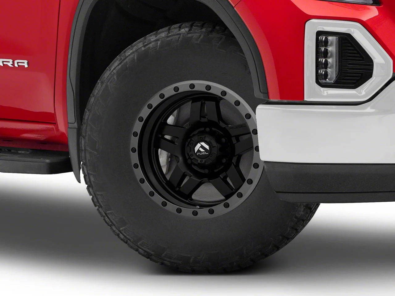 Fuel Wheels Anza Matte Black with Anthracite Ring 6-Lug Wheel; 17x8.5; -6mm Offset (19-26 Sierra 1500)