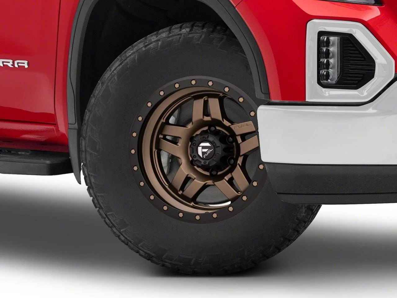 Fuel Wheels Anza Matte Bronze with Black Ring 6-Lug Wheel; 18x9; 1mm Offset (19-26 Sierra 1500)