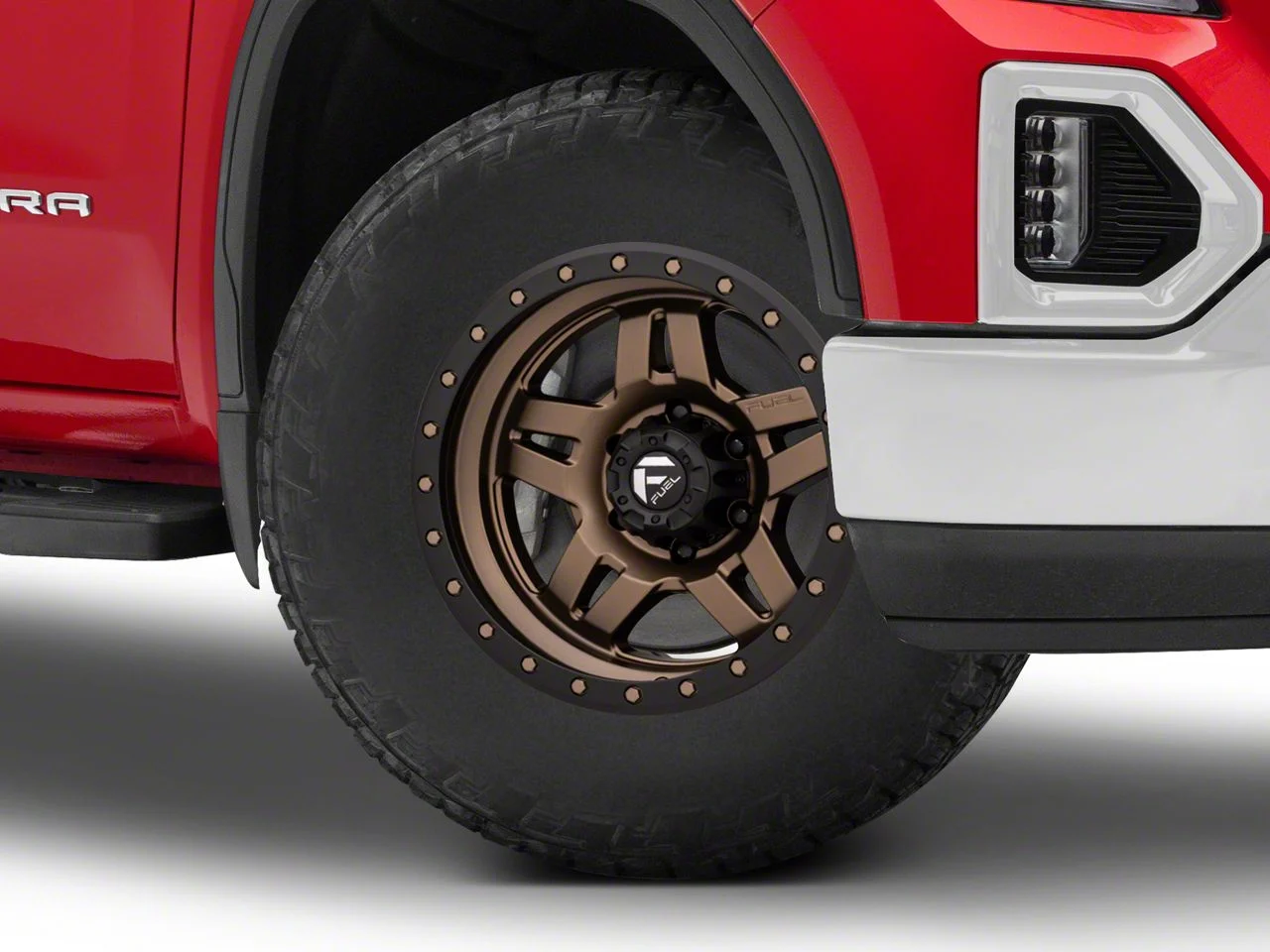 Fuel Wheels Anza Matte Bronze with Black Ring 6-Lug Wheel; 18x9; 20mm Offset (19-26 Sierra 1500)
