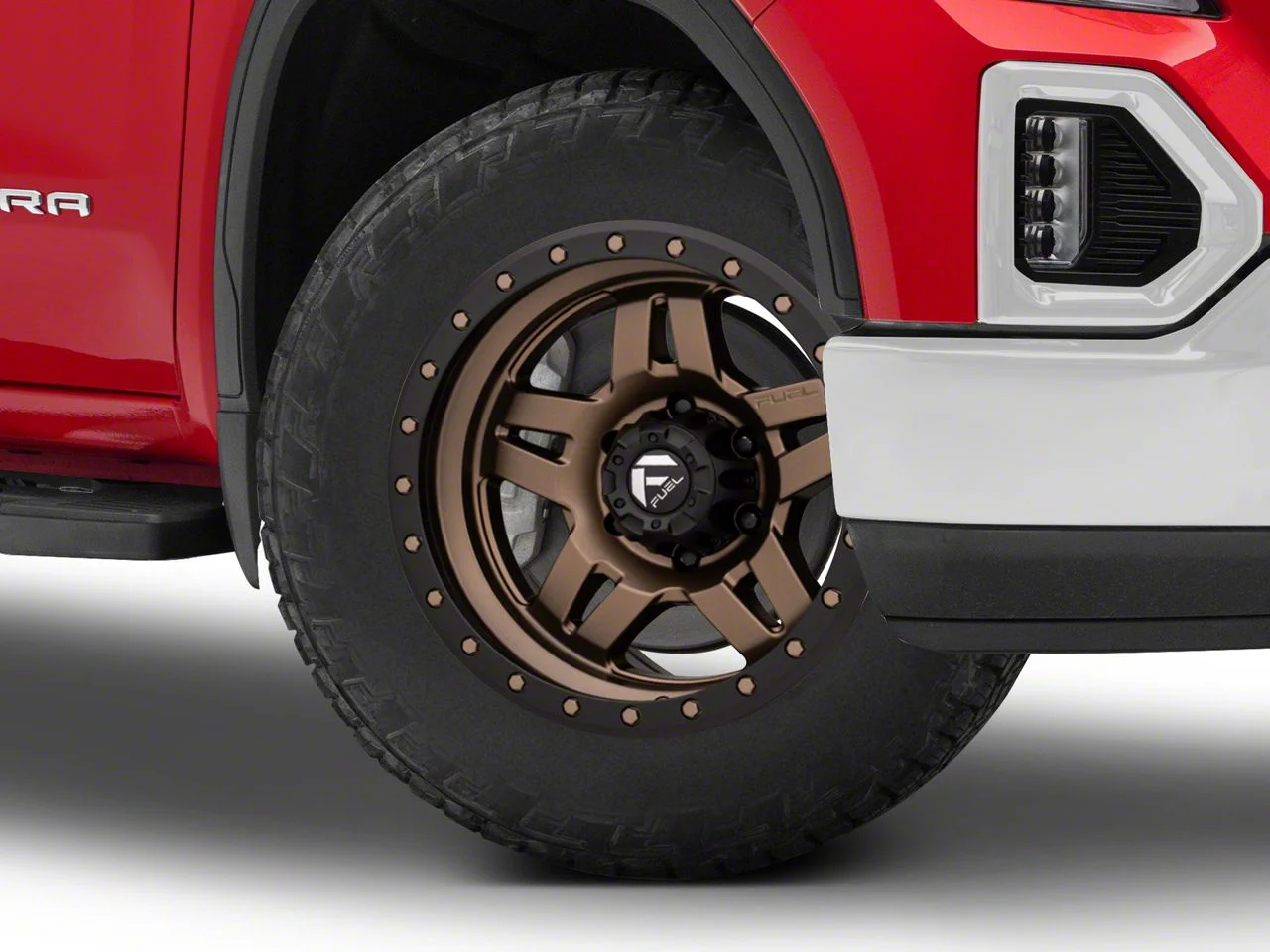 Fuel Wheels Anza Matte Bronze with Black Ring 6-Lug Wheel; 20x9; 1mm Offset (19-26 Sierra 1500)