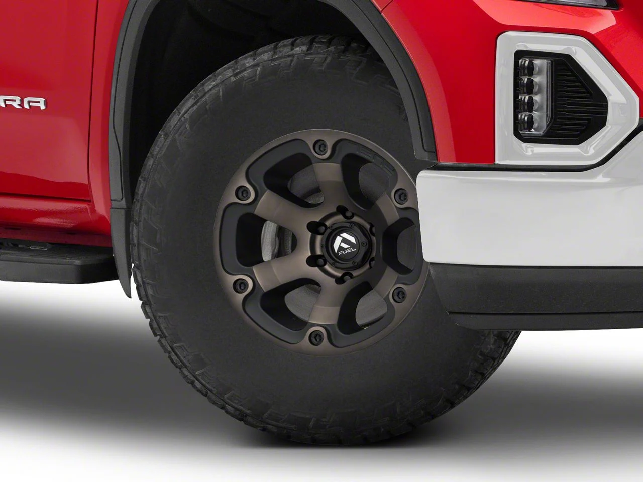 Fuel Wheels Beast Matte Black Machined with Dark Tint 6-Lug Wheel; 17x9; 20mm Offset (19-26 Sierra 1500)