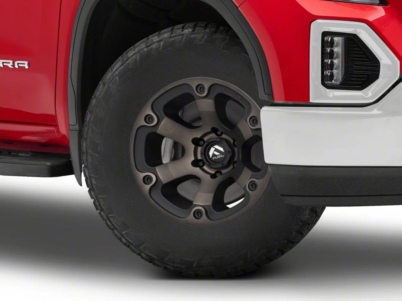 Fuel Wheels Beast Matte Black Machined with Dark Tint 6-Lug Wheel; 18x9; 1mm Offset (19-26 Sierra 1500)