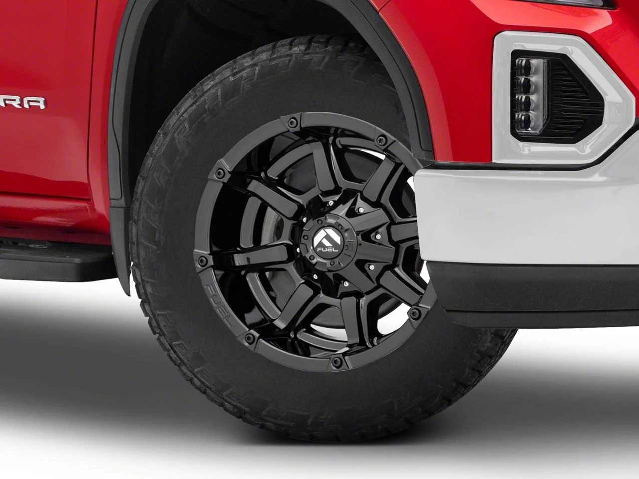 Fuel Wheels Coupler Gloss Black 6-Lug Wheel; 20x9; 20mm Offset (19-26 Sierra 1500)