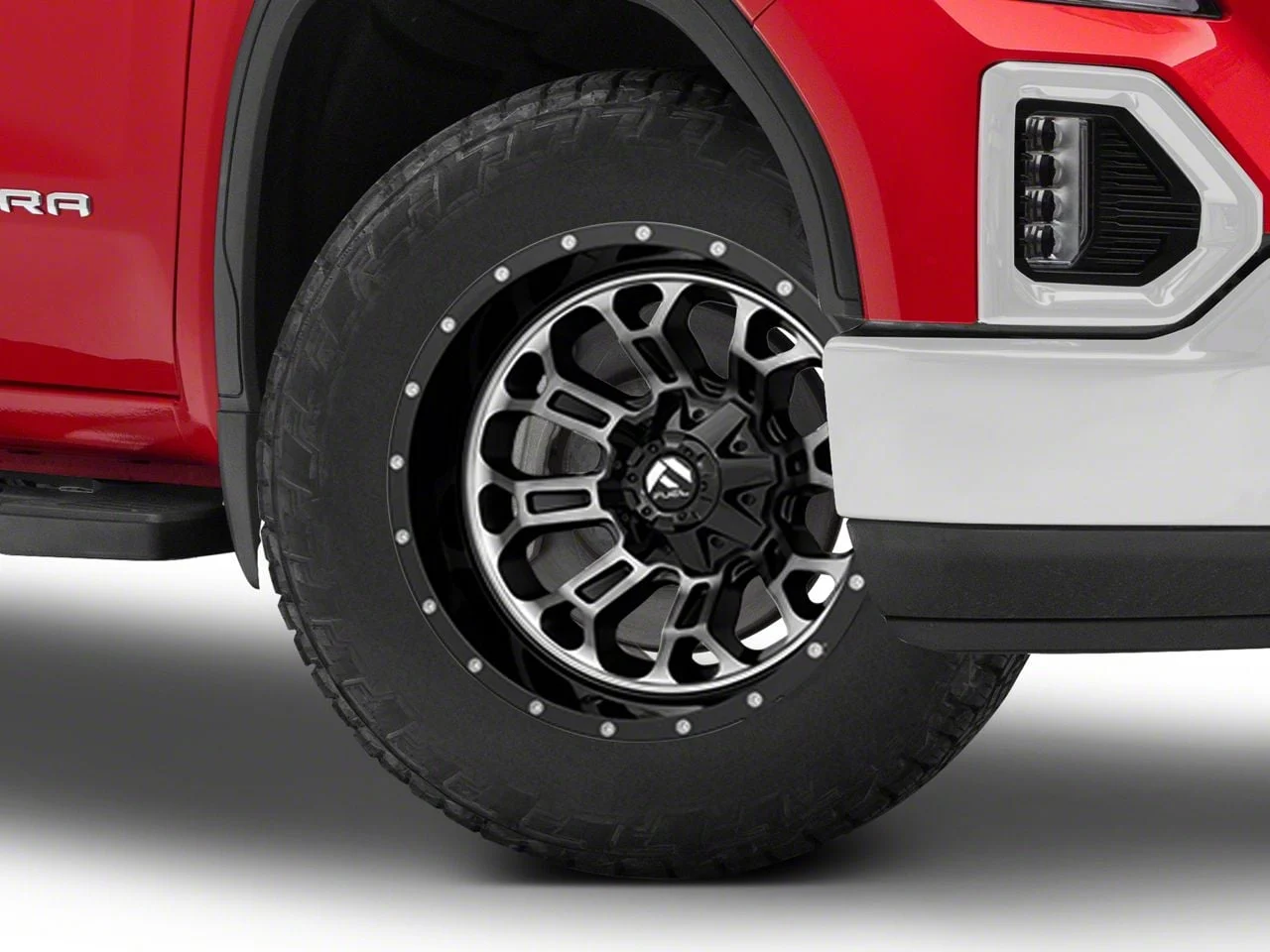 Fuel Wheels Crush Matte Black Machined 6-Lug Wheel; 20x9; 1mm Offset (19-26 Sierra 1500)