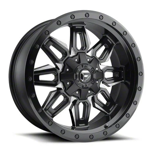 Fuel Wheels Neutron Matte Black Milled 6-Lug Wheel; 20x9; 20mm Offset (19-26 Sierra 1500)
