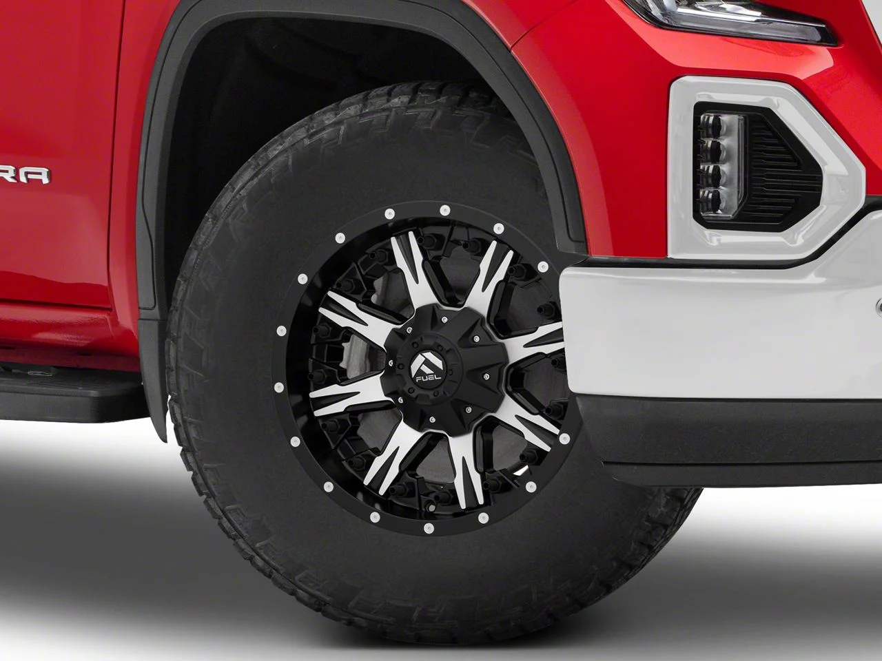 Fuel Wheels NUTZ Matte Black Machined 6-Lug Wheel; 18x9; 1mm Offset (19-26 Sierra 1500)