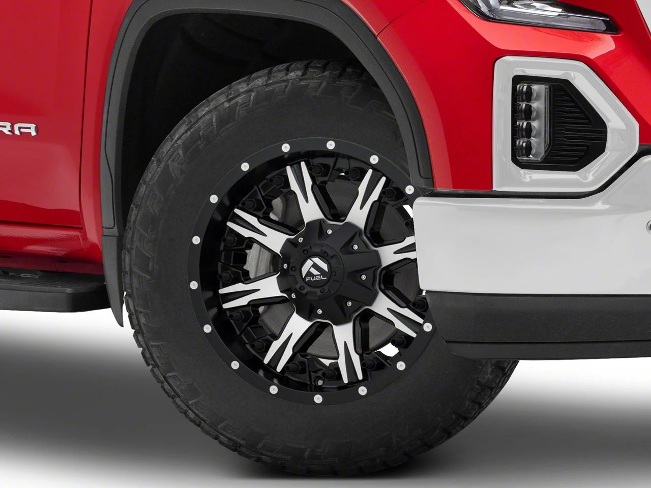 Fuel Wheels NUTZ Matte Black Machined 6-Lug Wheel; 20x10; -12mm Offset (19-26 Sierra 1500)
