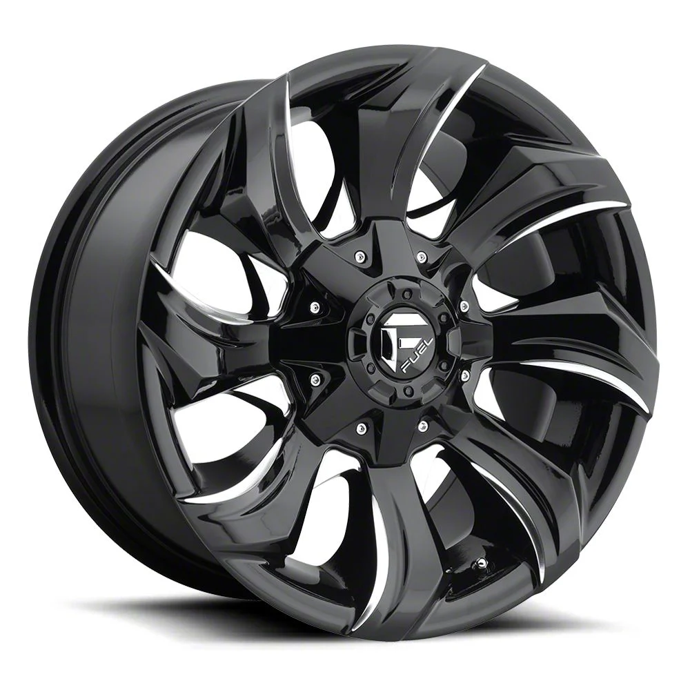 Fuel Wheels STRYKR Gloss Black Milled 6-Lug Wheel; 20x9; 1mm Offset (19-26 Sierra 1500)