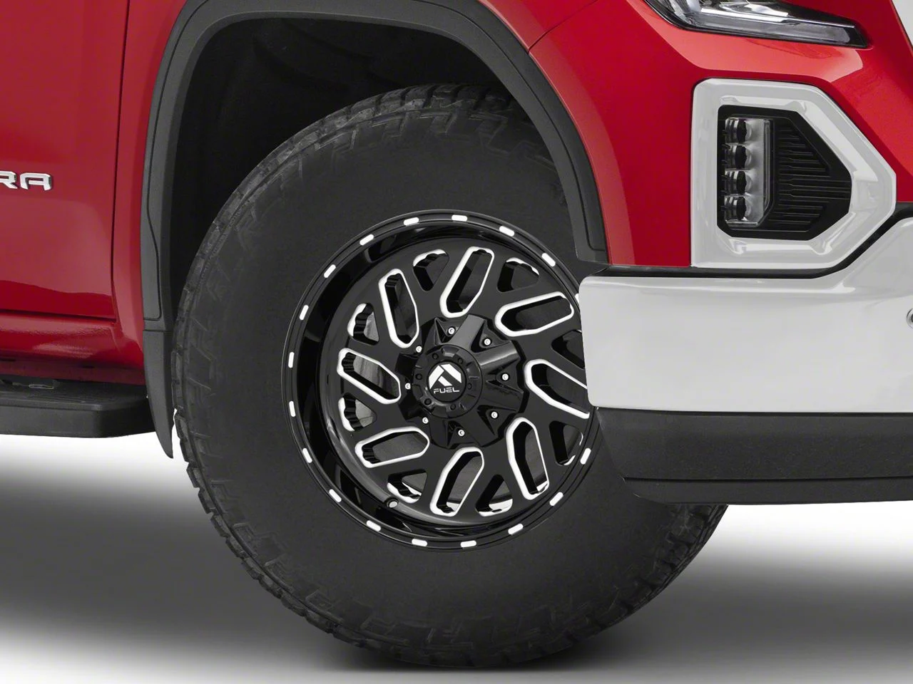 Fuel Wheels Triton Gloss Black Milled 6-Lug Wheel; 18x9; -12mm Offset (19-26 Sierra 1500)