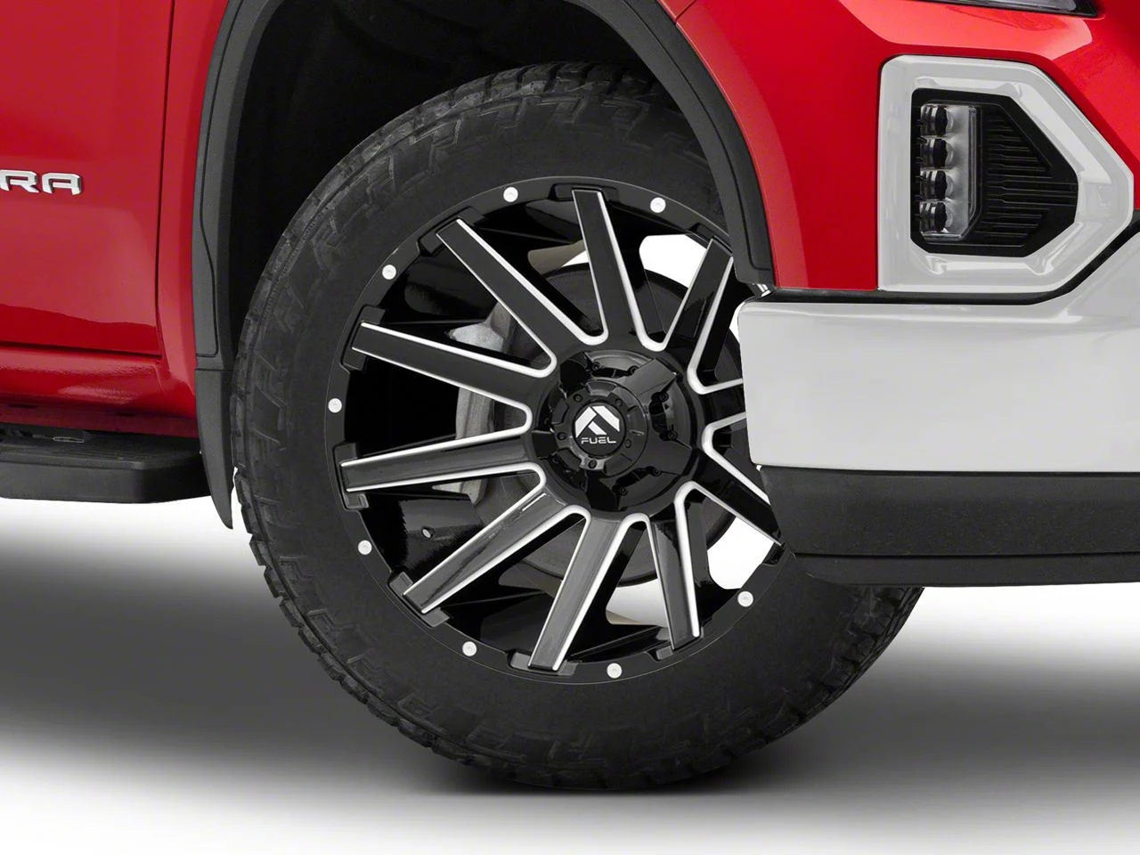 Fuel Wheels Contra Gloss Black Milled 6-Lug Wheel; 22x10; -19mm Offset (19-26 Sierra 1500)