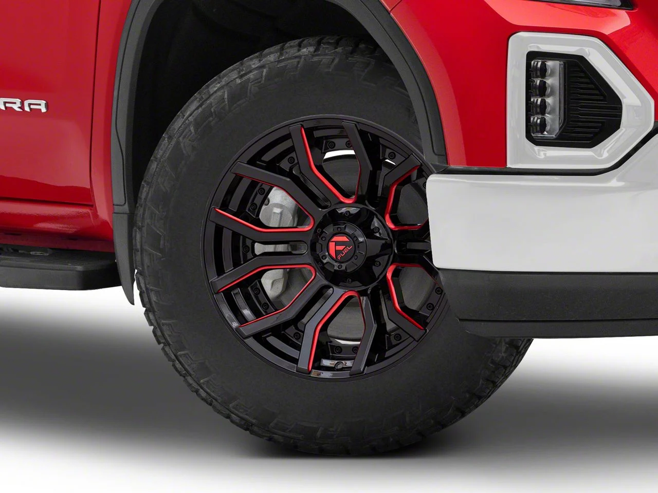 Fuel Wheels Rage Gloss Black Red Tinted 6-Lug Wheel; 20x9; 1mm Offset (19-26 Sierra 1500)