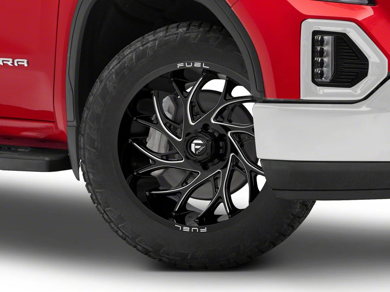 Fuel Wheels Runner Gloss Black Milled 6-Lug Wheel; 22x12; -44mm Offset (19-26 Sierra 1500)