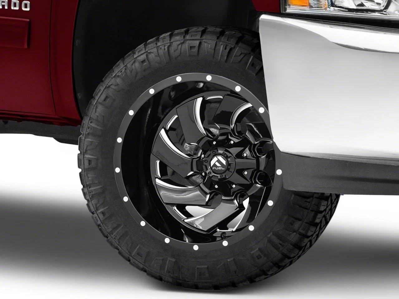 Fuel Wheels Cleaver Gloss Black Milled 6-Lug Wheel; 20x10; -18mm Offset (07-13 Silverado 1500)
