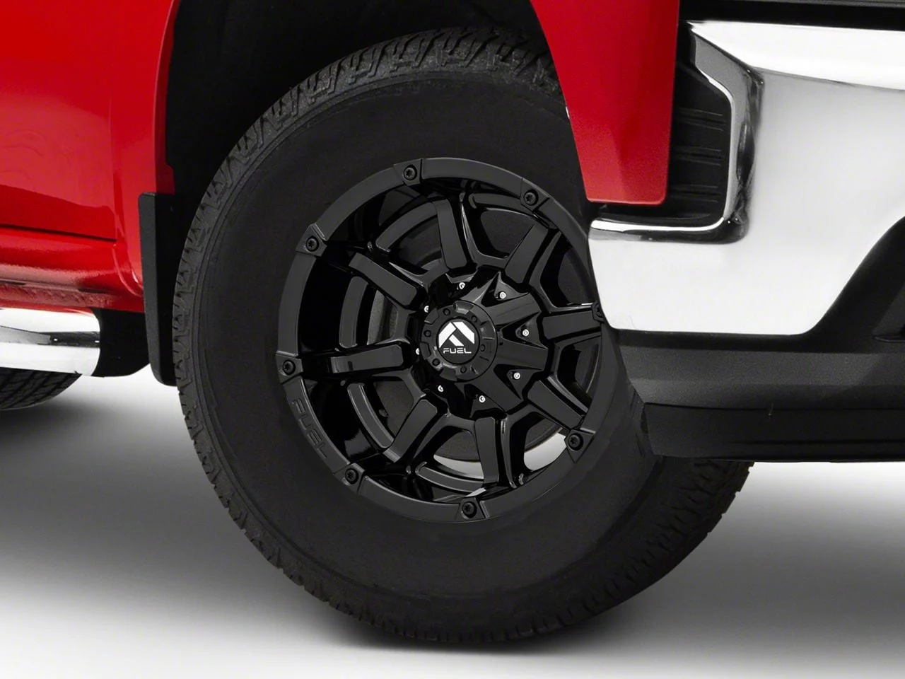 Fuel Wheels Coupler Gloss Black 6-Lug Wheel; 17x9; -12mm Offset (19-26 Silverado 1500)