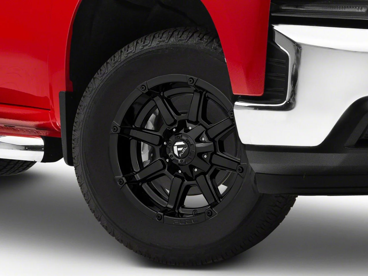 Fuel Wheels Coupler Gloss Black 6-Lug Wheel; 18x9; -12mm Offset (19-26 Silverado 1500)