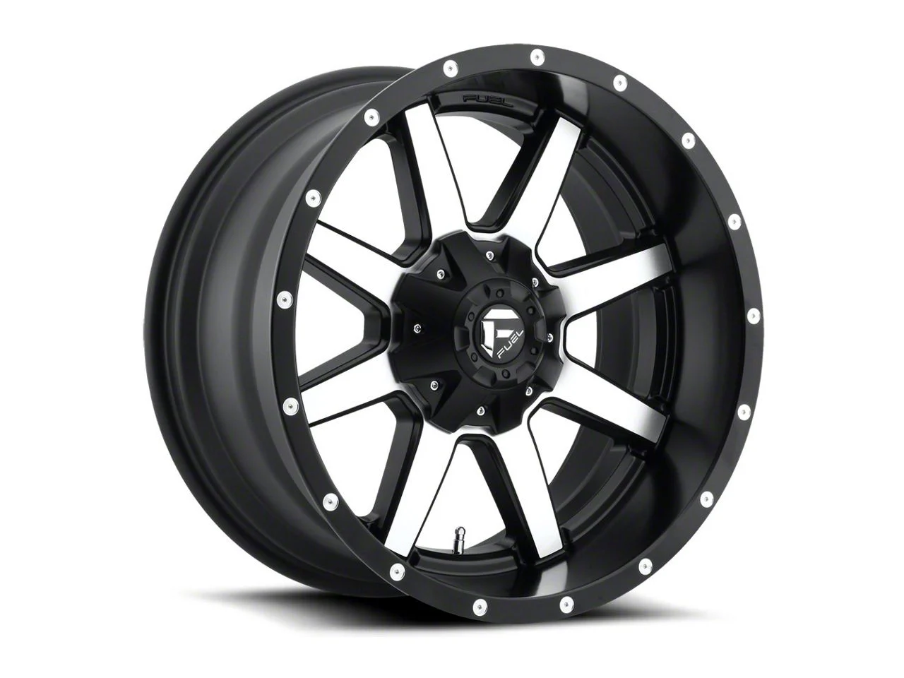 Fuel Wheels Maverick Matte Black Machined 6-Lug Wheel; 20x12; -44mm Offset (19-26 Silverado 1500)