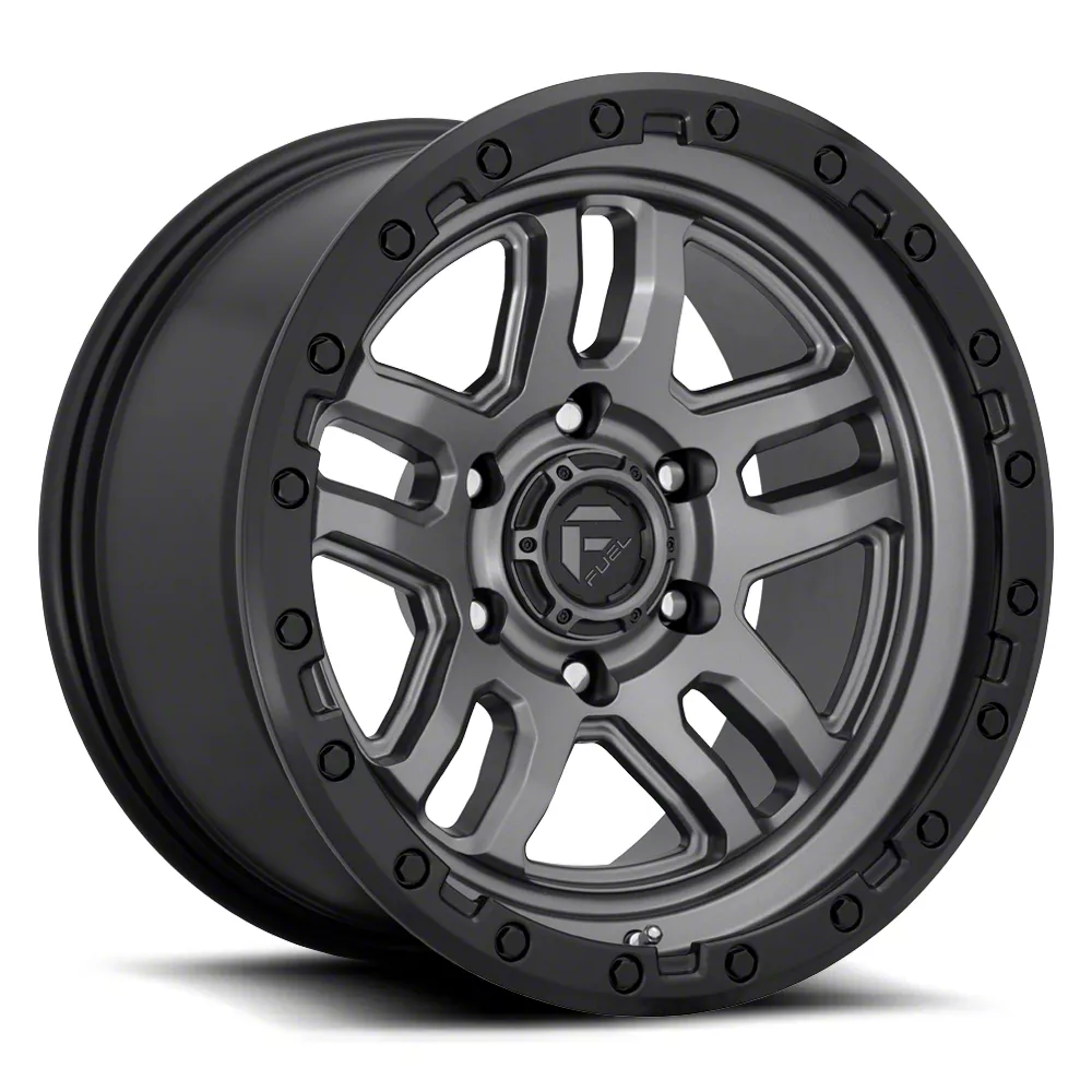 Fuel Wheels Ammo Matte Gunmetal with Black Lip 6-Lug Wheel; 20x9; 20mm Offset (19-26 RAM 1500)
