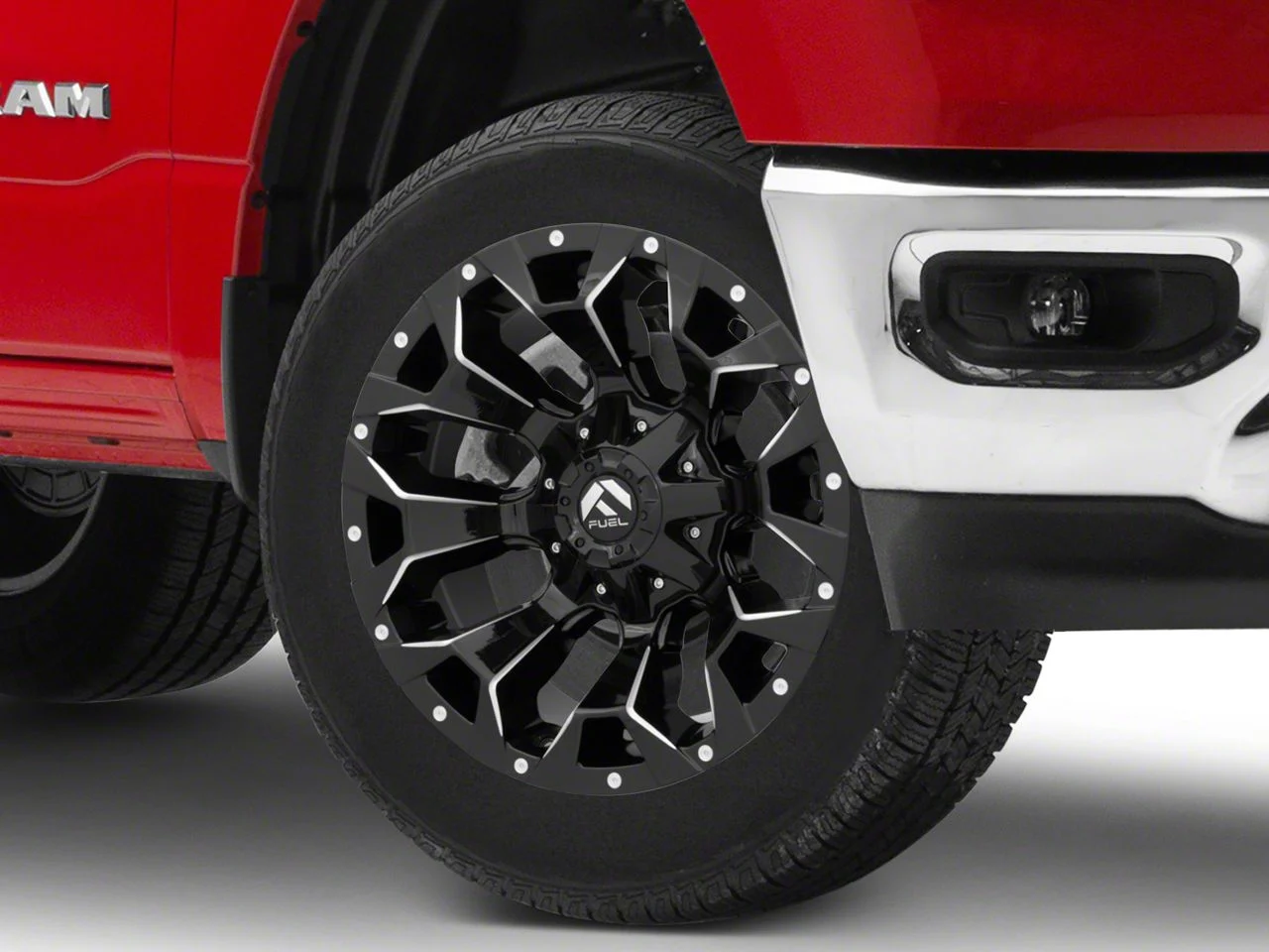 Fuel Wheels Assault Gloss Black Milled 6-Lug Wheel; 20x9; 19mm Offset (19-26 RAM 1500)