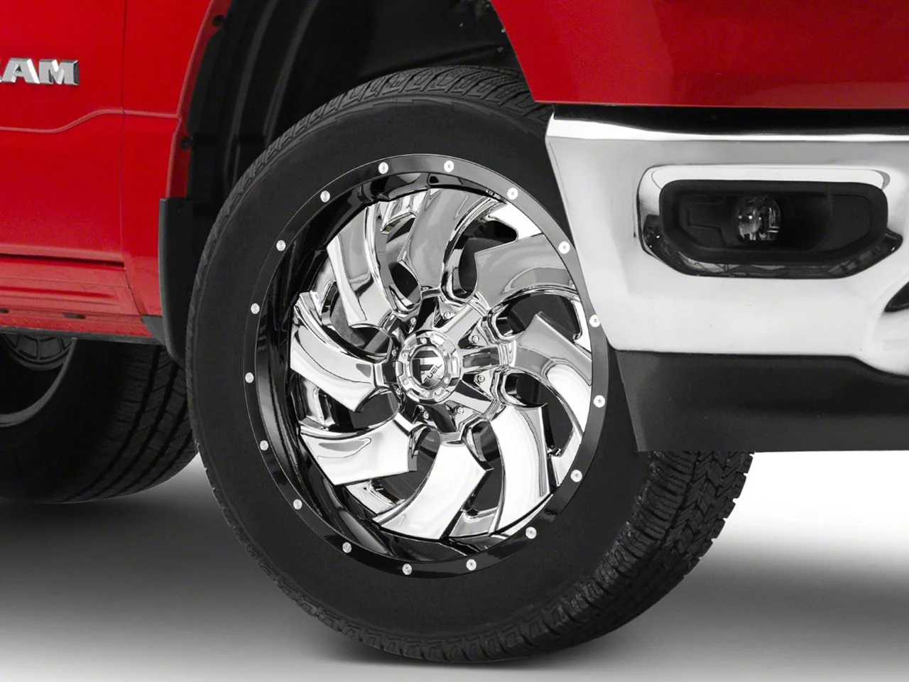 Fuel Wheels Cleaver Chrome with Gloss Black 6-Lug Wheel; 22x10; -13mm Offset (19-26 RAM 1500)