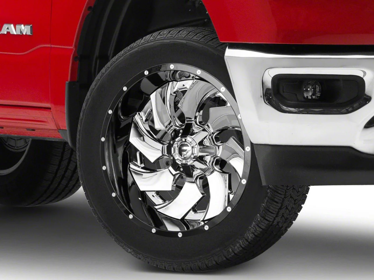 Fuel Wheels Cleaver Chrome with Gloss Black 6-Lug Wheel; 22x12; -44mm Offset (19-26 RAM 1500)