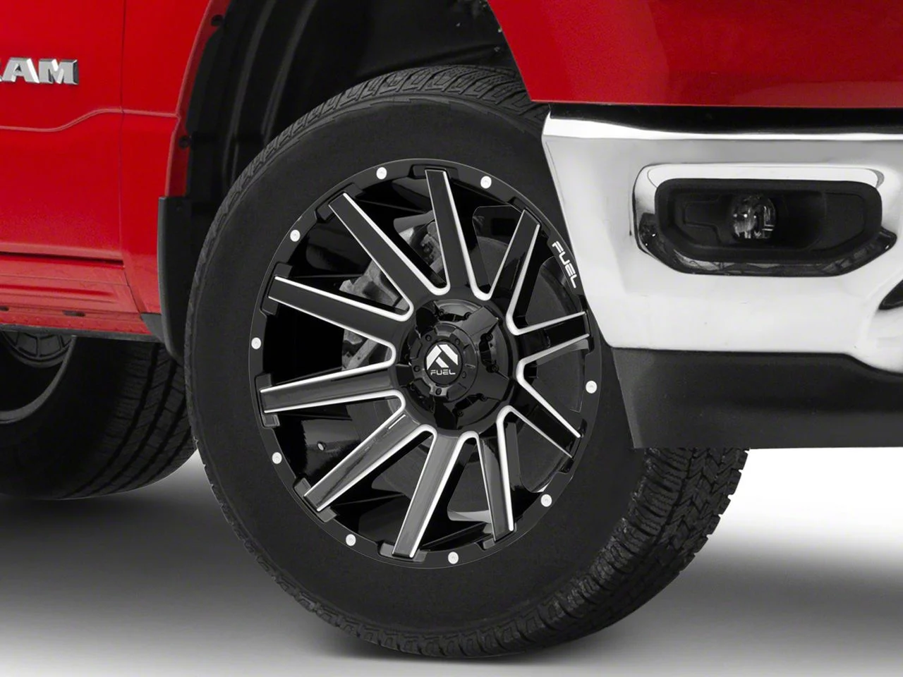 Fuel Wheels Contra Gloss Black Milled 6-Lug Wheel; 20x10; -19mm Offset (19-26 RAM 1500)