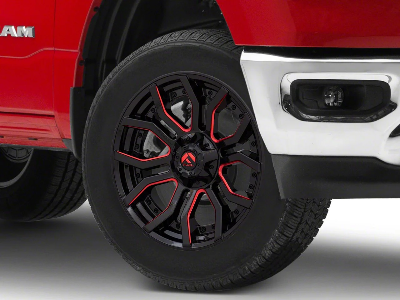 Fuel Wheels Rage Gloss Black Red Tinted 6-Lug Wheel; 20x9; 1mm Offset (19-26 RAM 1500)