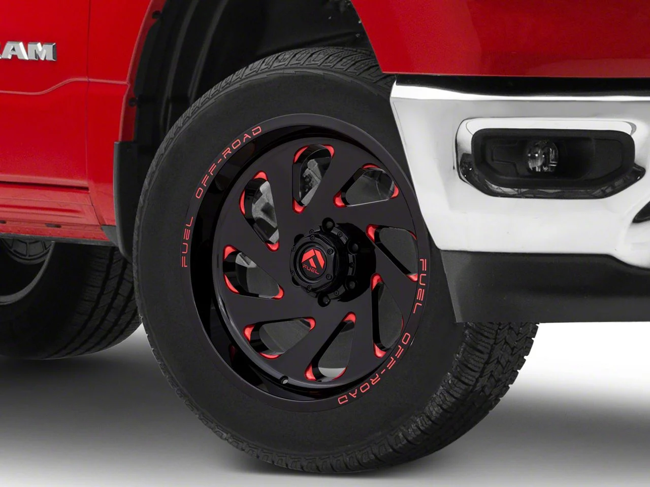 Fuel Wheels Vortex Gloss Black Red Tinted 6-Lug Wheel; 20x10; -19mm Offset (19-26 RAM 1500)