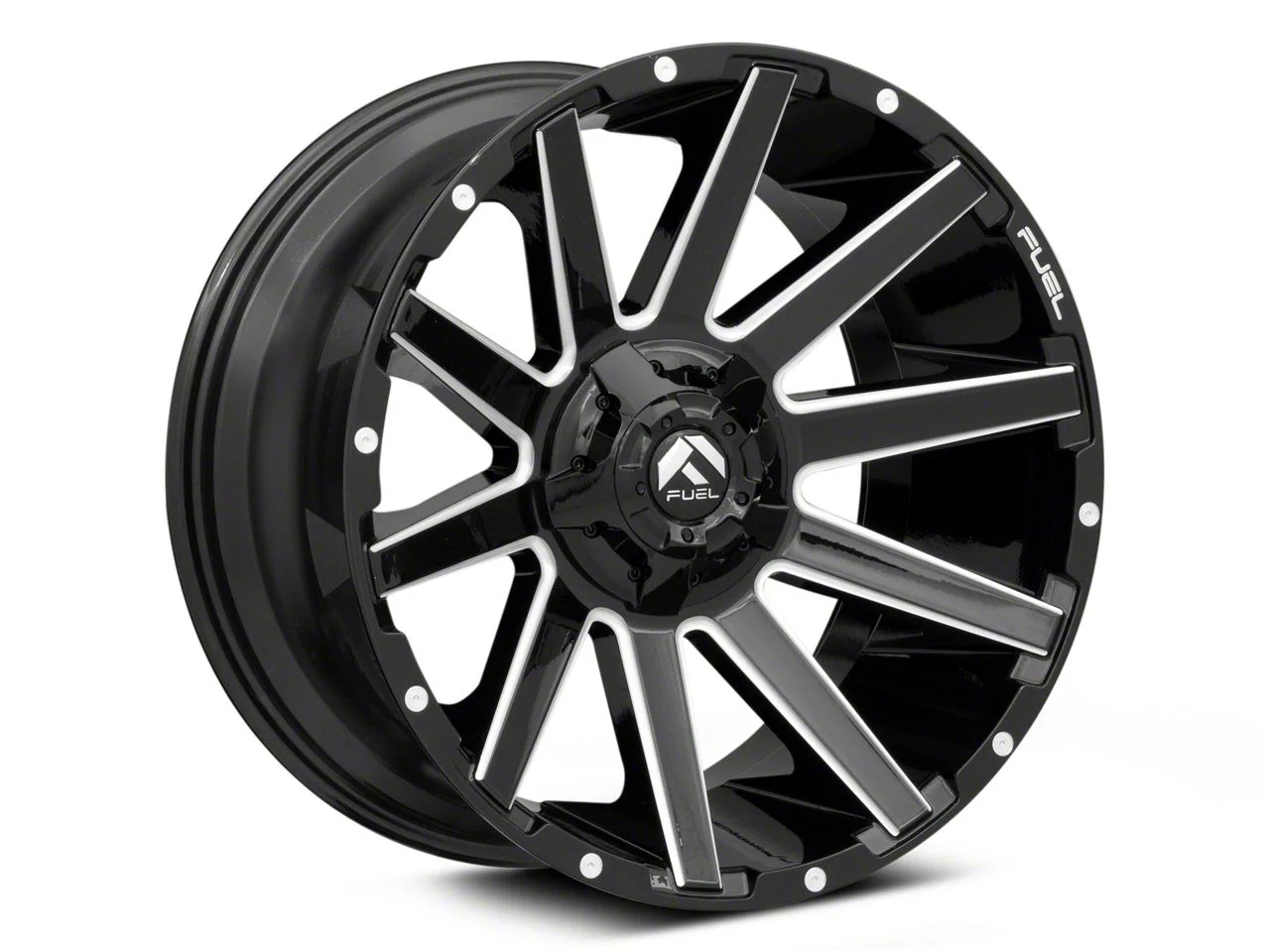 Fuel Wheels Contra Gloss Black Milled 6-Lug Wheel; 20x9; 19mm Offset (19-23 Ranger)