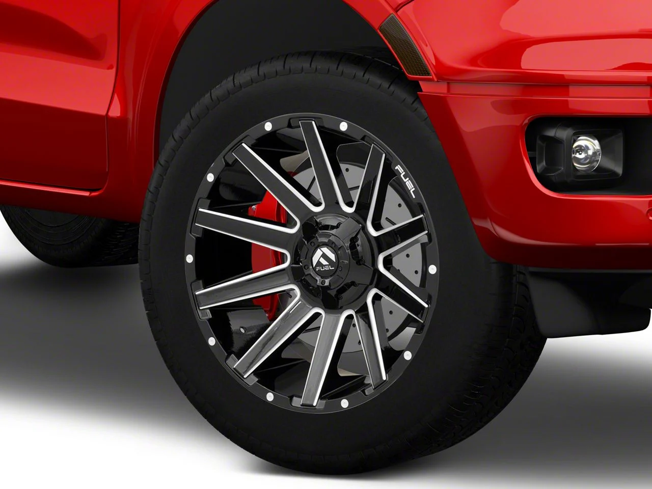 Fuel Wheels Contra Gloss Black Milled 6-Lug Wheel; 20x10; -19mm Offset (19-23 Ranger)
