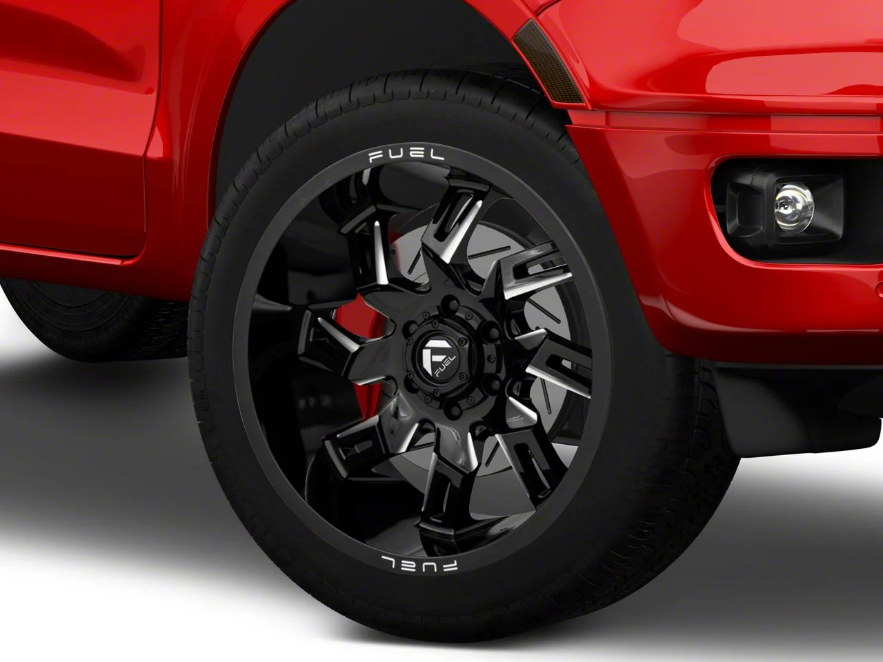Fuel Wheels Lockdown Gloss Black Milled 6-Lug Wheel; 22x10; -18mm Offset (19-23 Ranger)