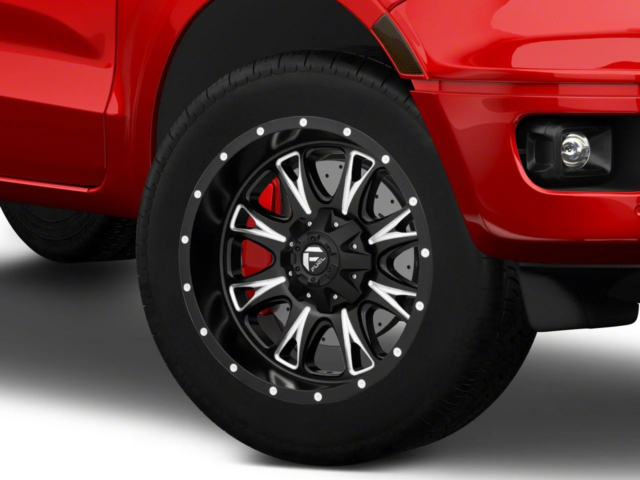 Fuel Wheels Throttle Matte Black Milled 6-Lug Wheel; 20x10; -24mm Offset (19-23 Ranger)