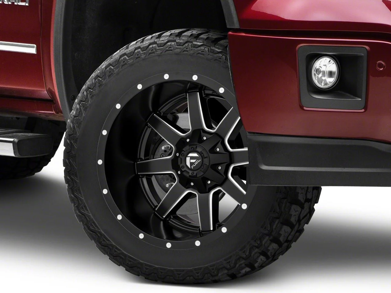 Fuel Wheels Maverick Matte Black Milled 6-Lug Wheel; 20x9; 1mm Offset (14-18 Sierra 1500)