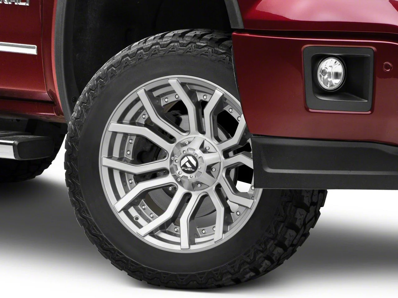 Fuel Wheels Rage Platinum Brushed Gunmetal 6-Lug Wheel; 20x9; 1mm Offset (14-18 Sierra 1500)