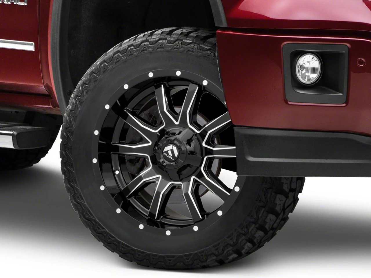 Fuel Wheels Vandal Gloss Black Milled 6-Lug Wheel; 20x10; -19mm Offset (14-18 Sierra 1500)