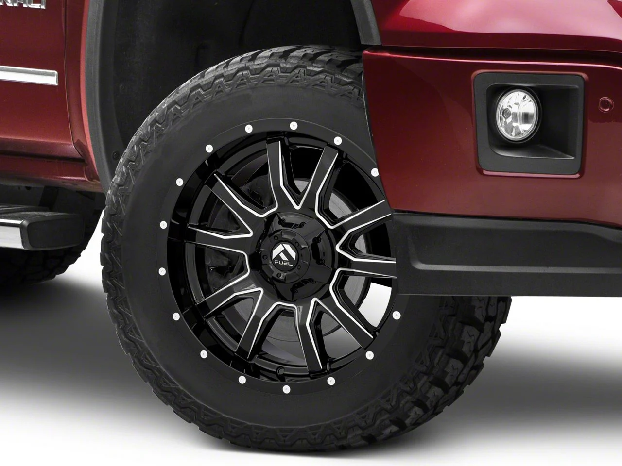 Fuel Wheels Vandal Gloss Black Milled 6-Lug Wheel; 20x9; 1mm Offset (14-18 Sierra 1500)