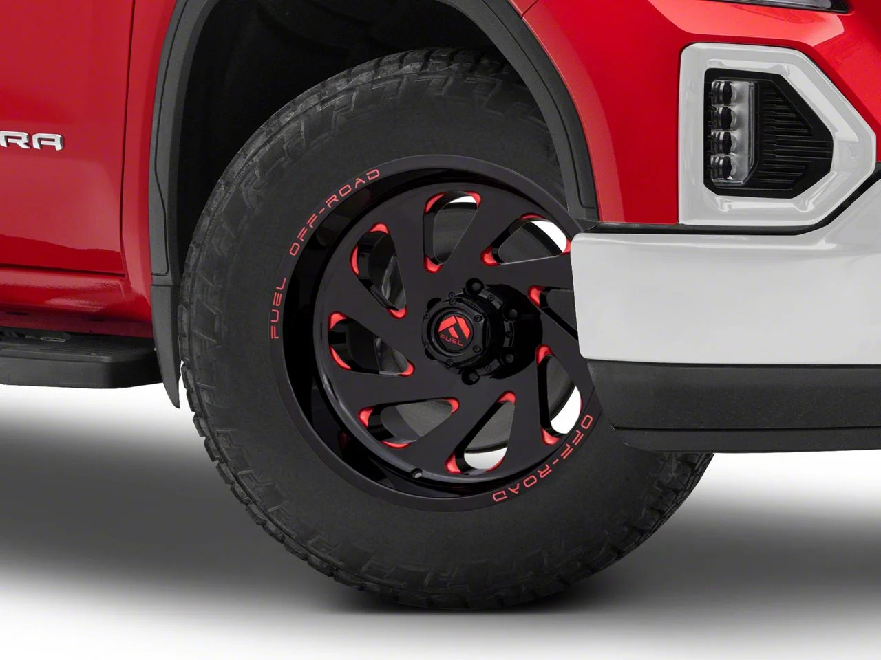 Fuel Wheels Vortex Gloss Black Red Tinted 6-Lug Wheel; 20x10; -19mm Offset (19-26 Sierra 1500)