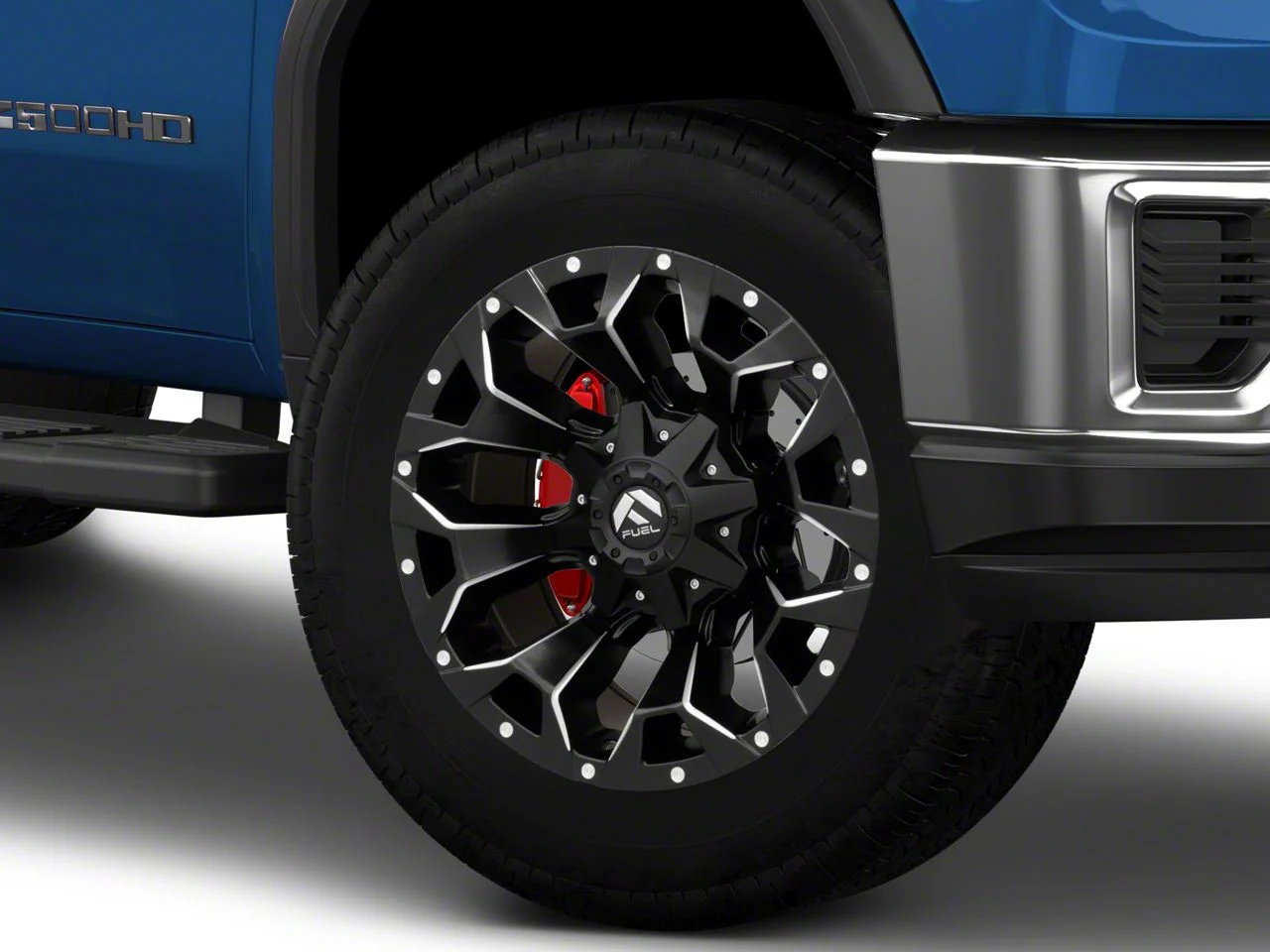 Fuel Wheels Assault Matte Black Milled 8-Lug Wheel; 20x9; 20mm Offset (20-26 Sierra 2500 HD)