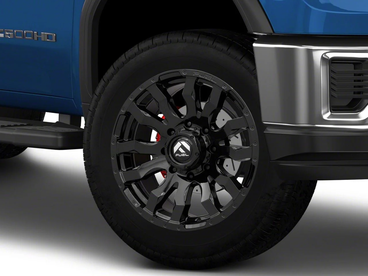 Fuel Wheels Blitz Gloss Black 8-Lug Wheel; 20x10; -18mm Offset (20-26 Sierra 2500 HD)