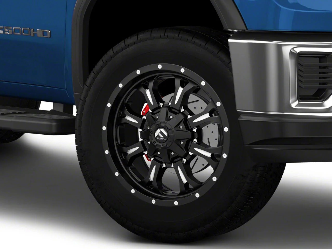 Fuel Wheels Krank Matte Black Milled 8-Lug Wheel; 20x9; 20mm Offset (20-26 Sierra 3500 HD SRW)