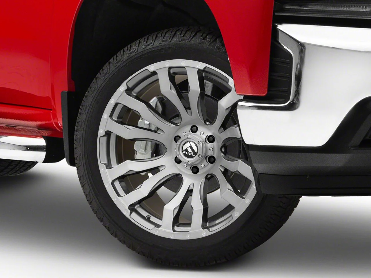 Fuel Wheels Blitz Platinum Brushed Gunmetal 6-Lug Wheel; 22x12; -44mm Offset (19-26 Silverado 1500)