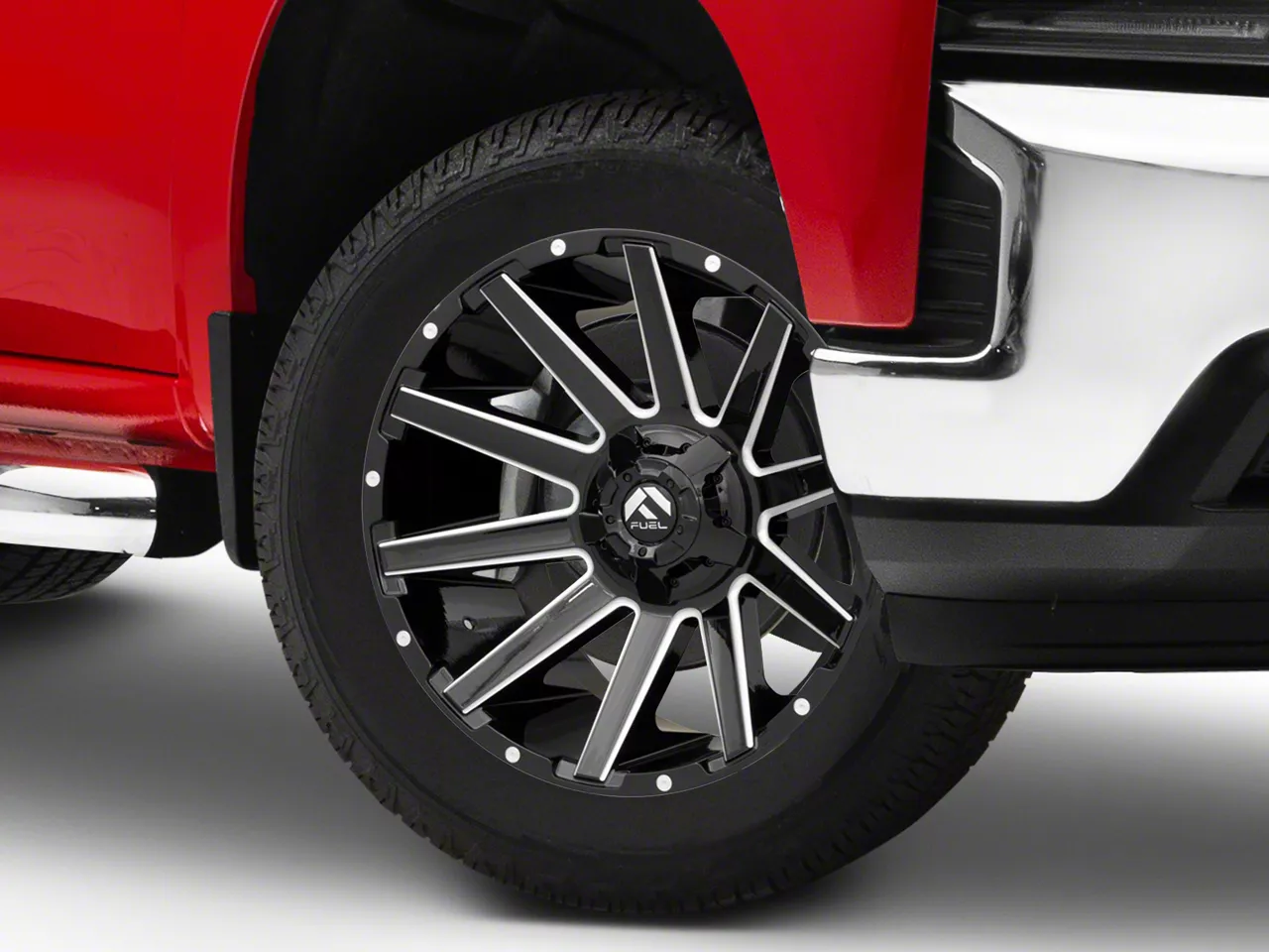 Fuel Wheels Contra Gloss Black Milled 6-Lug Wheel; 20x10; -19mm Offset (19-26 Silverado 1500)