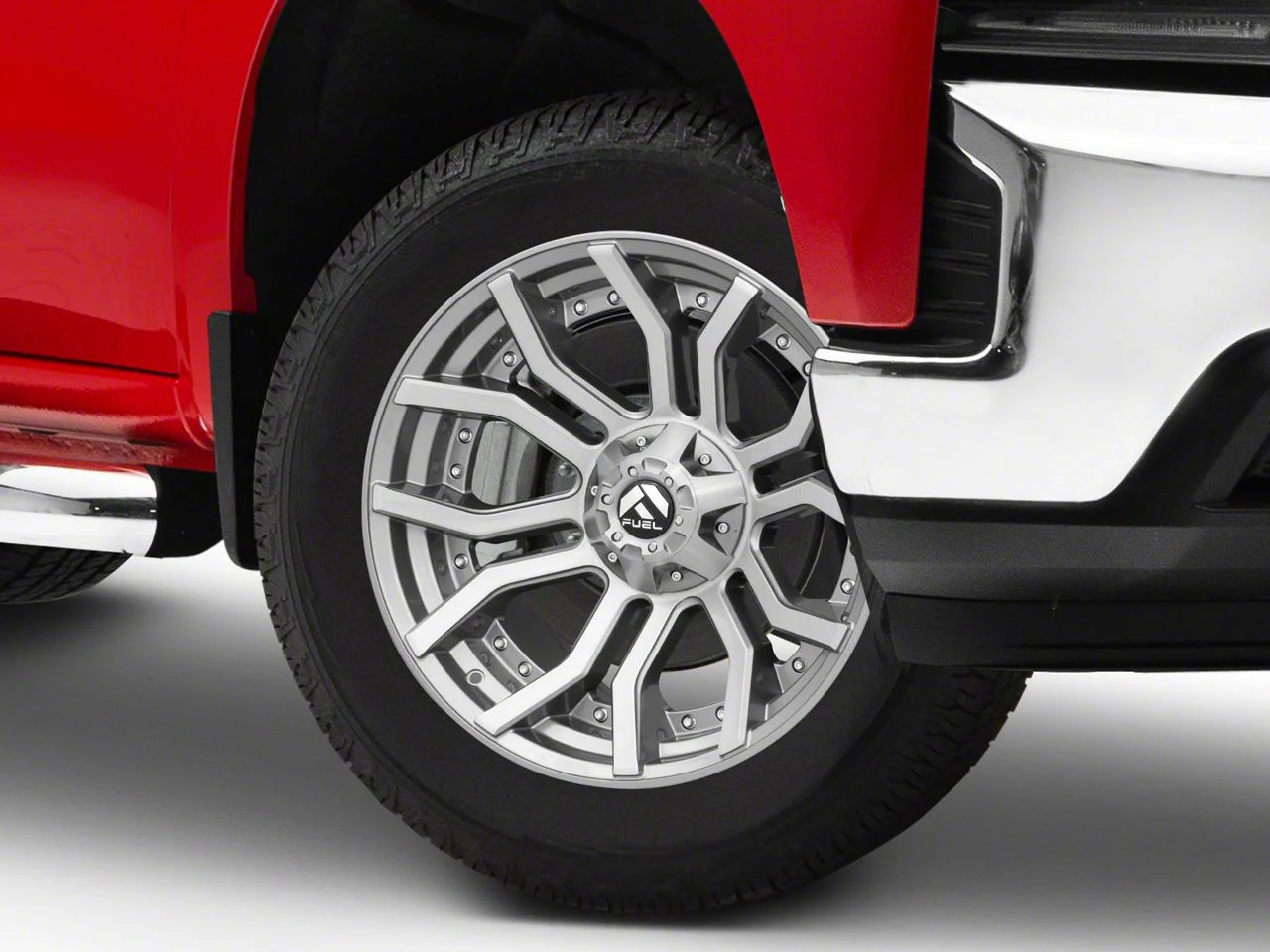 Fuel Wheels Rage Platinum Brushed Gunmetal 6-Lug Wheel; 20x10; -18mm Offset (19-26 Silverado 1500)