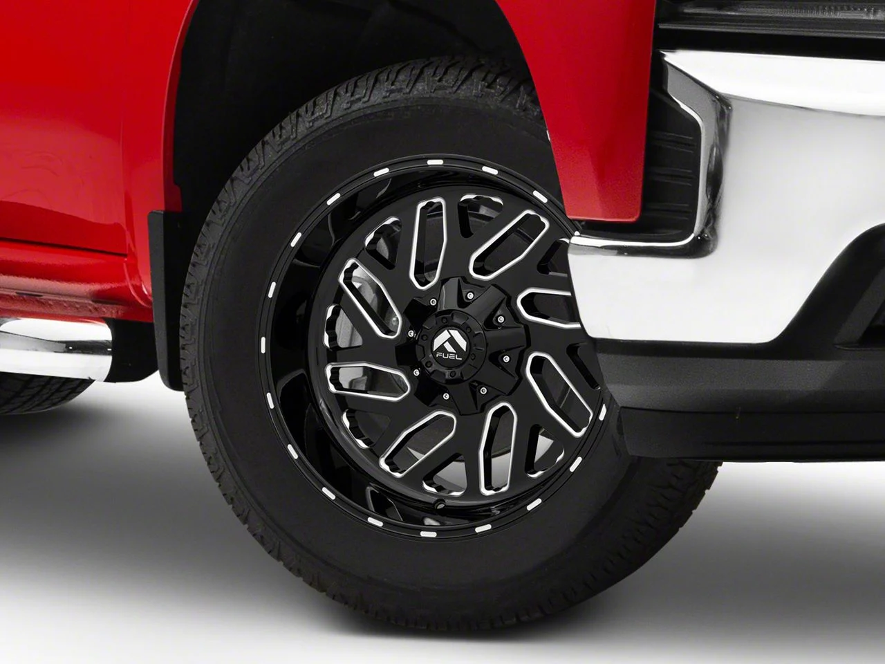 Fuel Wheels Triton Gloss Black Milled 6-Lug Wheel; 20x10; -19mm Offset (19-26 Silverado 1500)
