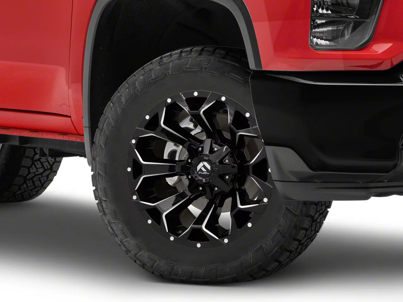 Fuel Wheels Assault Gloss Black Milled 8-Lug Wheel; 20x9; 20mm Offset (20-26 Silverado 2500 HD)