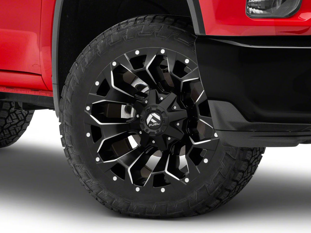 Fuel Wheels Assault Matte Black Milled 8-Lug Wheel; 22x10; -18mm Offset (20-26 Silverado 2500 HD)