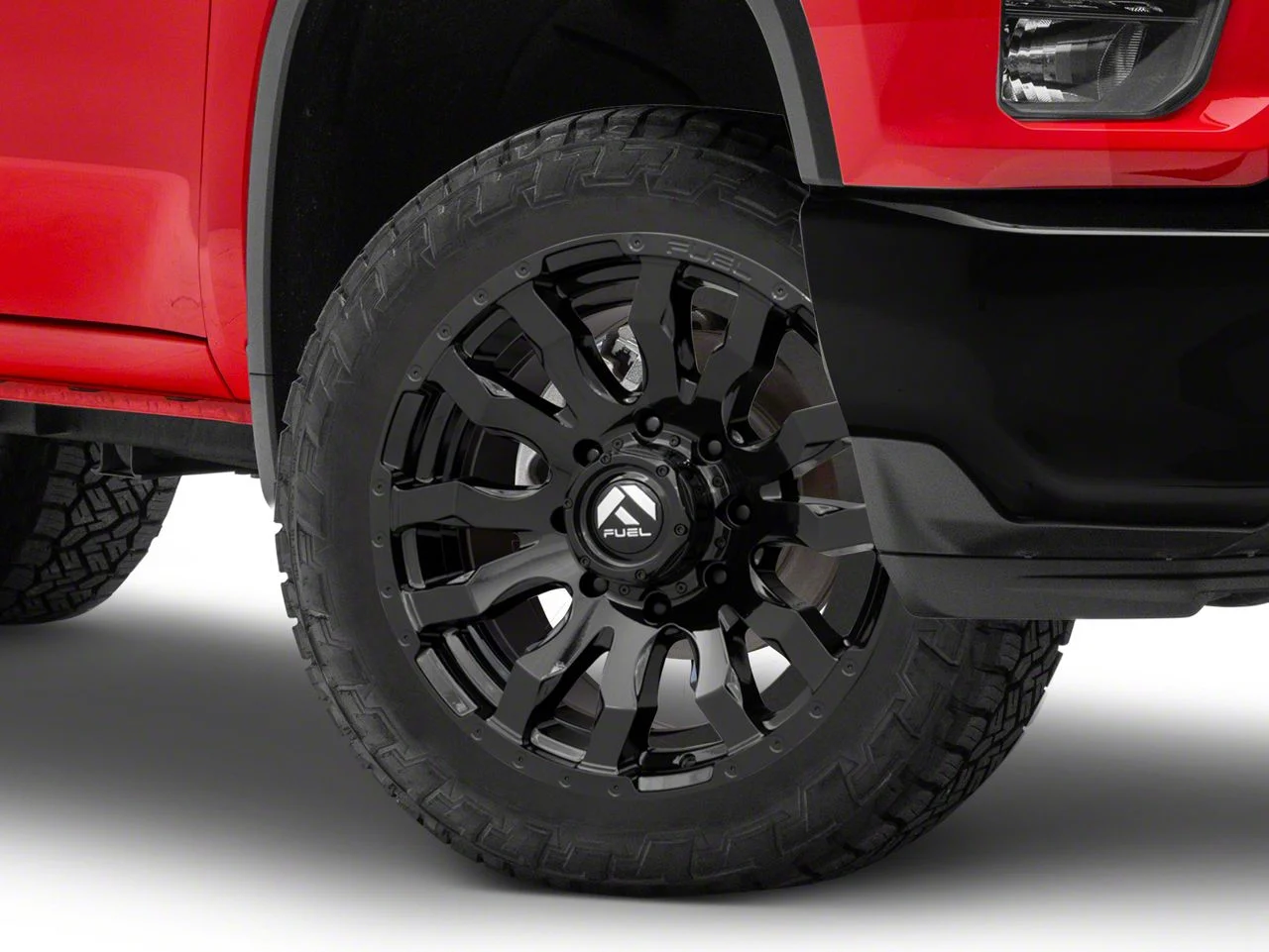 Fuel Wheels Blitz Gloss Black 8-Lug Wheel; 22x10; -18mm Offset (20-26 Silverado 2500 HD)