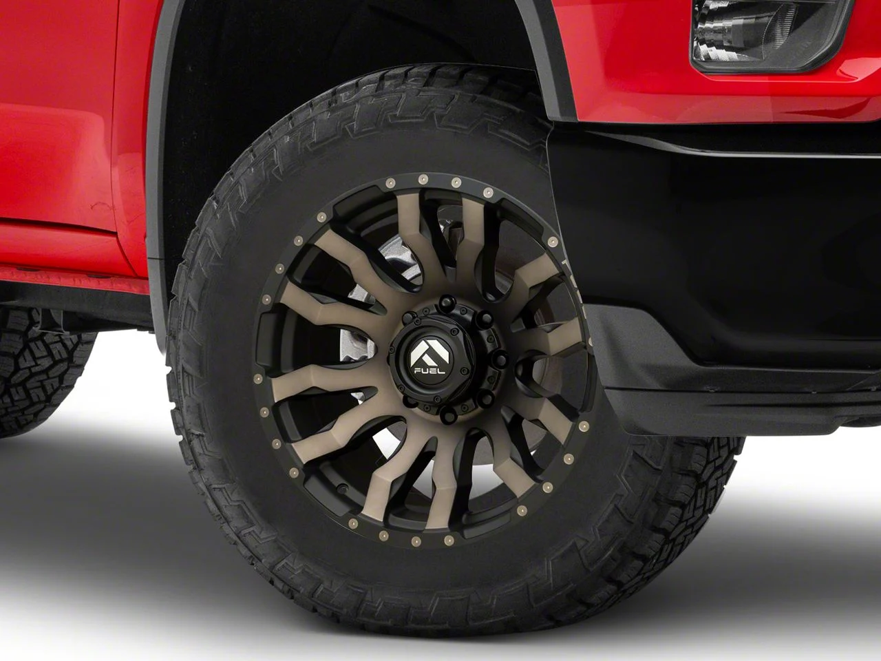 Fuel Wheels Blitz Matte Black Double Dark Tint 8-Lug Wheel; 20x10; -18mm Offset (20-26 Silverado 2500 HD)