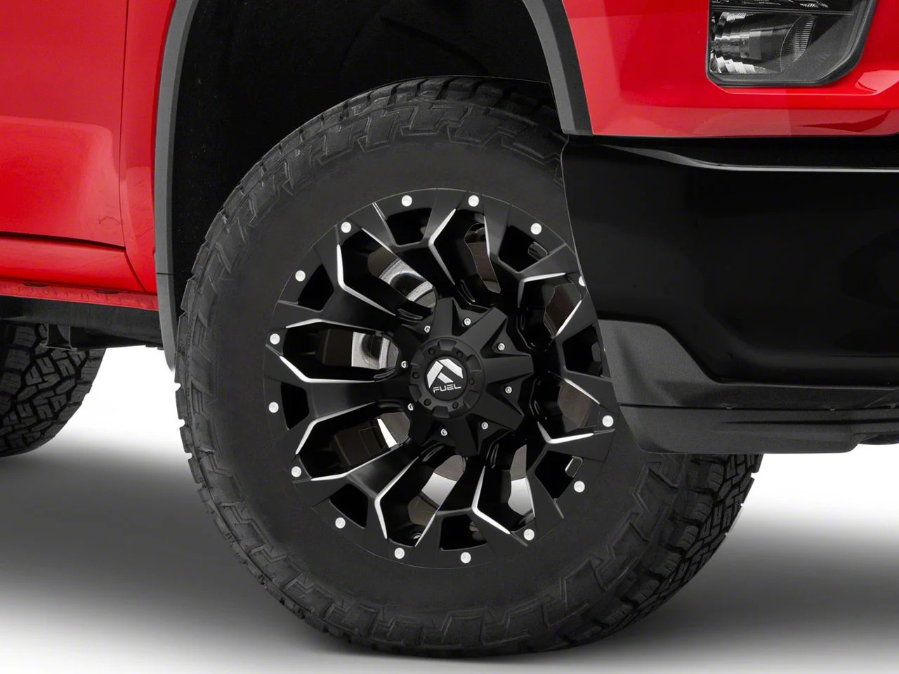 Fuel Wheels Assault Matte Black Milled 8-Lug Wheel; 20x10; -18mm Offset (20-26 Silverado 3500 HD SRW)